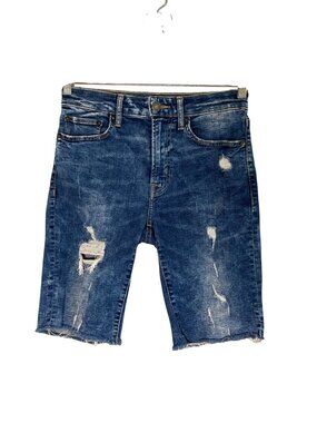 American Eagle Distressed Denim Jean Shorts 28 Festival Boho Skater Grunge 90s